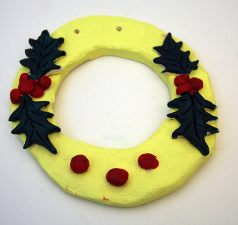 Holly Wreath picture Frame